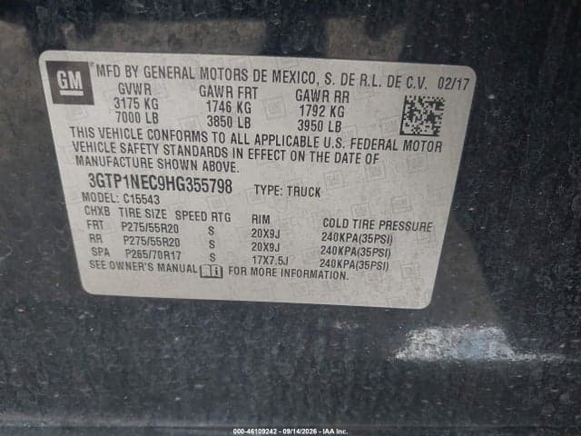 2017 GMC SIERRA 1500 SLT 9