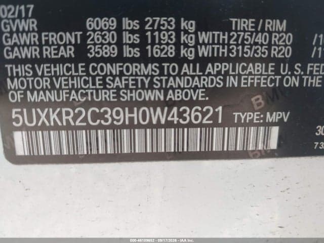 2017 BMW X5 SDRIVE35I 9