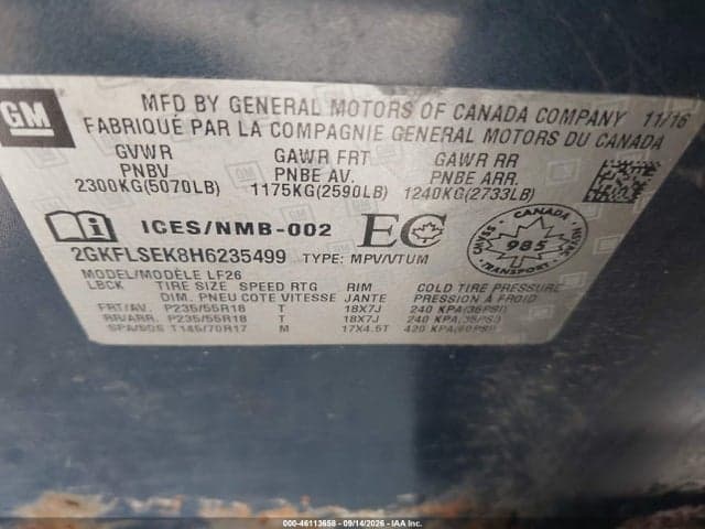 2017 GMC TERRAIN SLE-1 8
