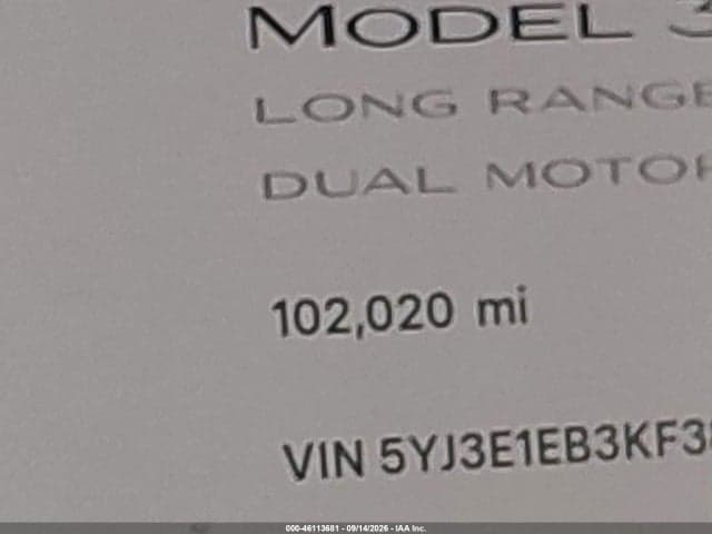 2019 TESLA MODEL 3 LONG RANGE/PERFORMANCE 14