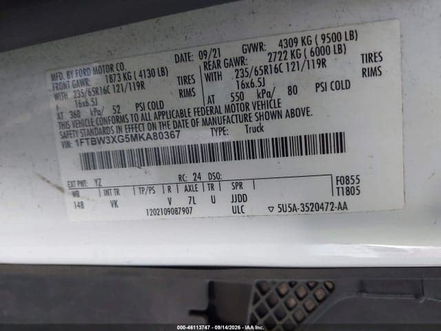 2021 FORD TRANSIT-350 CARGO VAN 8