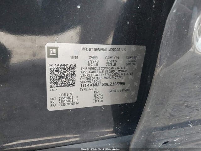 2020 GMC ACADIA FWD SLT 9