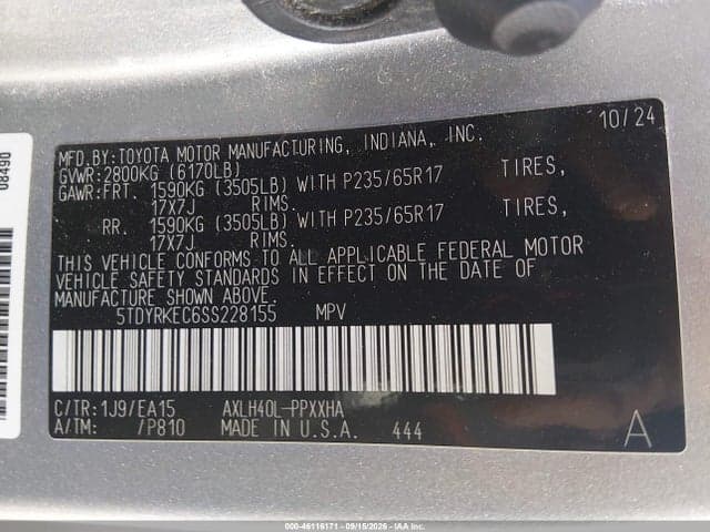 2025 TOYOTA SIENNA 9