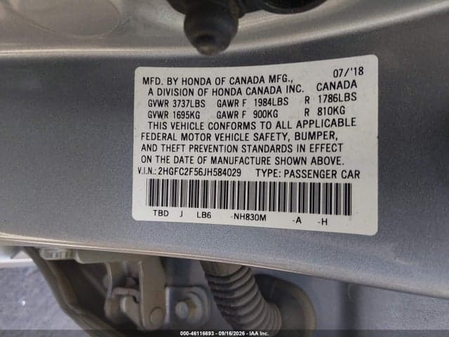 2018 HONDA CIVIC LX 3