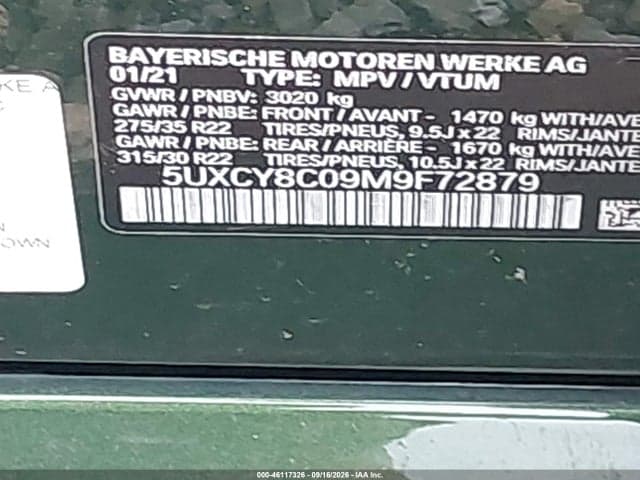 2021 BMW X6 M50I 9