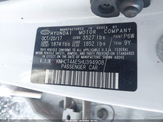 2017 HYUNDAI ACCENT SE 9