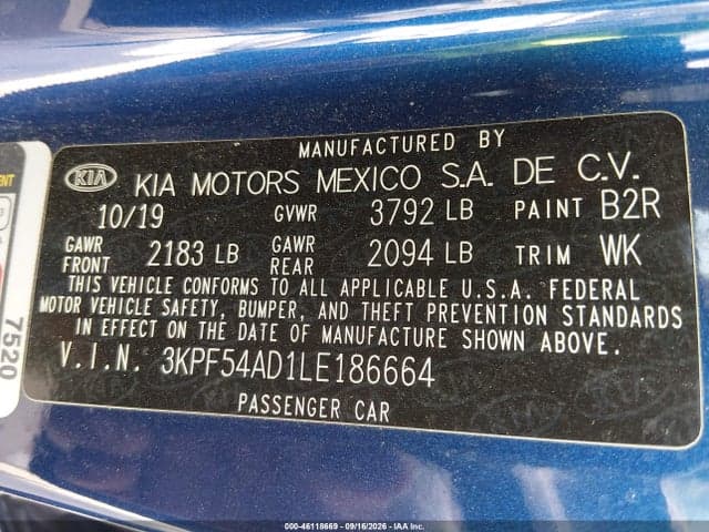 2020 KIA FORTE EX 9