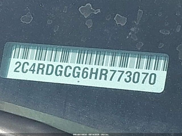 2017 DODGE GRAND CARAVAN SXT 9