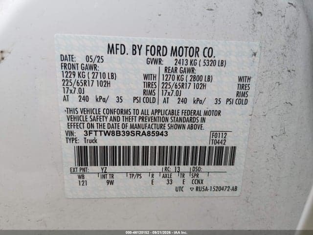 2025 FORD MAVERICK XL 9
