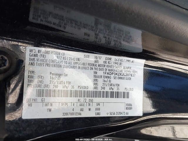 2018 FORD FOCUS SE 5