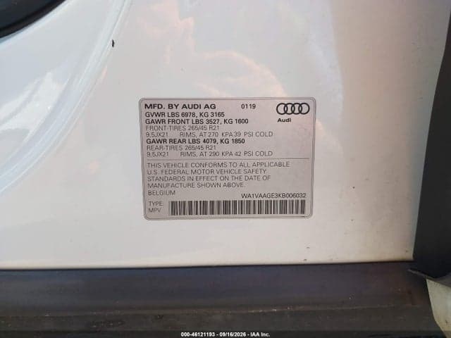 2019 AUDI E-TRON PREMIUM PLUS 9