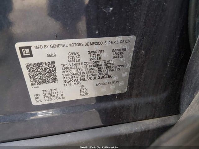 2018 GMC TERRAIN SLE 9