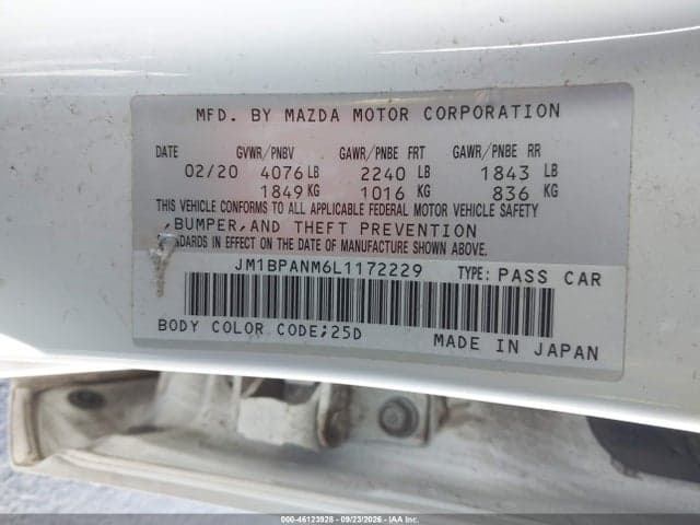 2020 MAZDA MAZDA3 PREMIUM PACKAGE 9