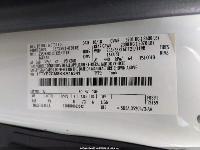 2019 FORD TRANSIT T-150 9