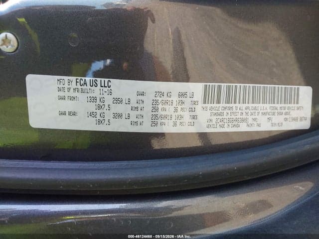 2017 CHRYSLER PACIFICA TOURING-L 9