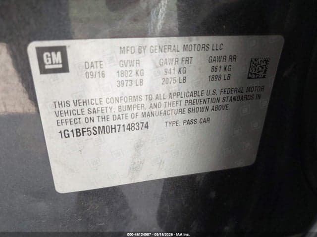 2017 CHEVROLET CRUZE PREMIER AUTO 9