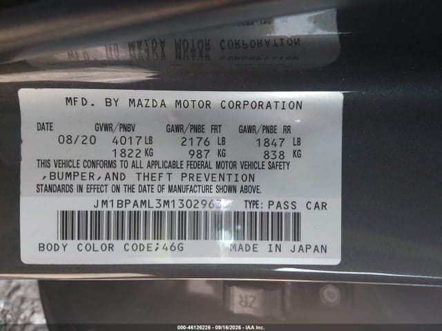 2021 MAZDA MAZDA3 PREMIUM 9