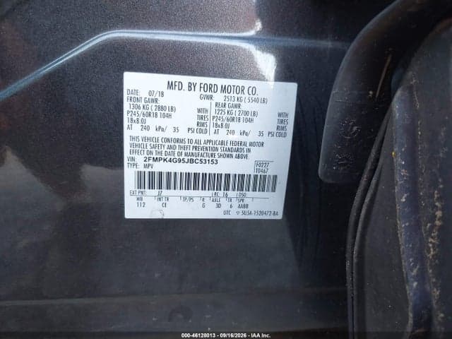 2018 FORD EDGE SE 9