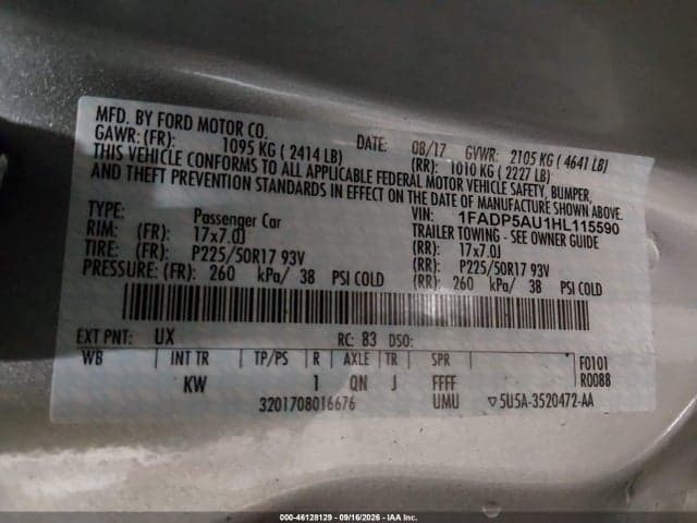 2017 FORD C-MAX HYBRID SE 9