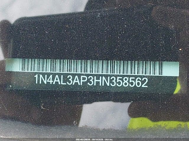 2017 NISSAN ALTIMA 2.5 S 17