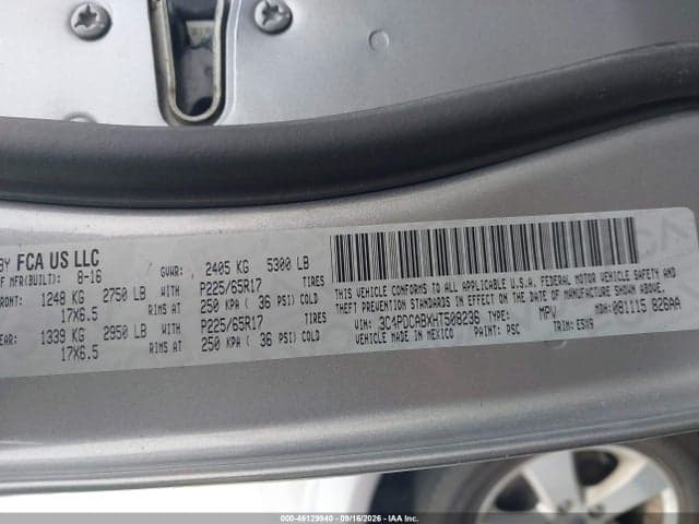 2017 DODGE JOURNEY SE 9