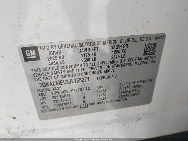 2018 GMC TERRAIN SLE 9