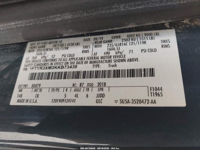2019 FORD TRANSIT-250 9