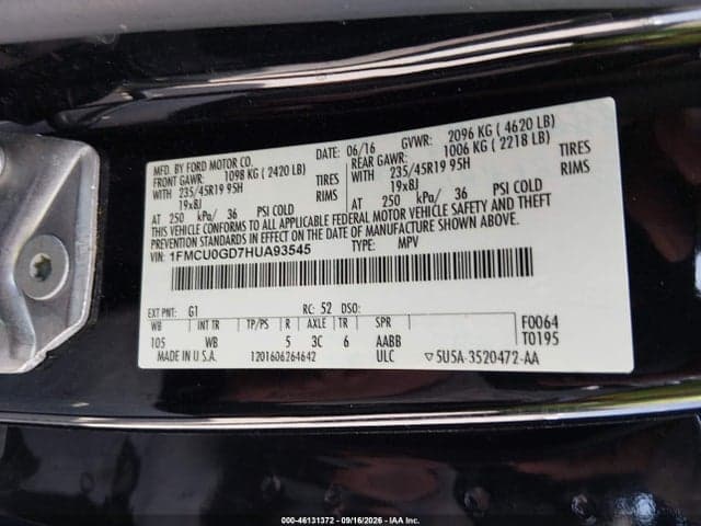 2017 FORD ESCAPE SE 9