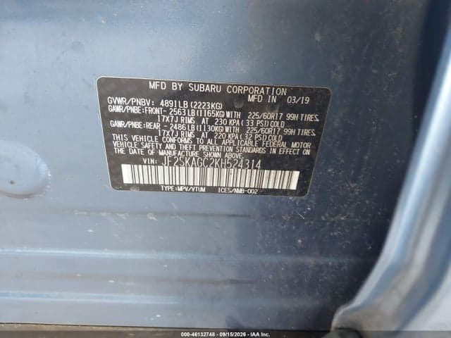 2019 SUBARU FORESTER PREMIUM 2