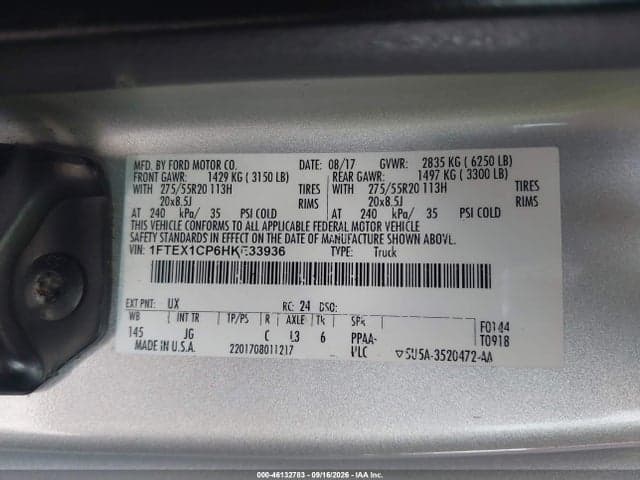 2017 FORD F-150 XL 9
