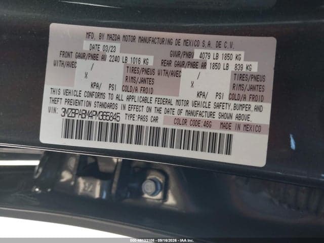2023 MAZDA MAZDA3 2.5 S SELECT 9