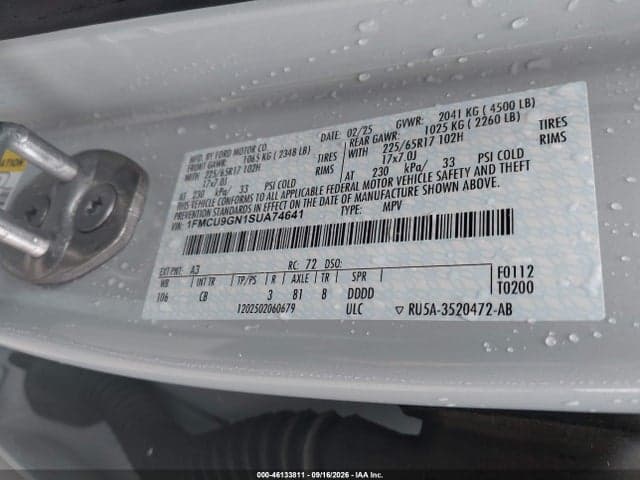 2025 FORD ESCAPE ACTIVE 4