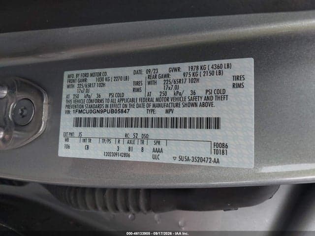 2023 FORD ESCAPE ACTIVE 9