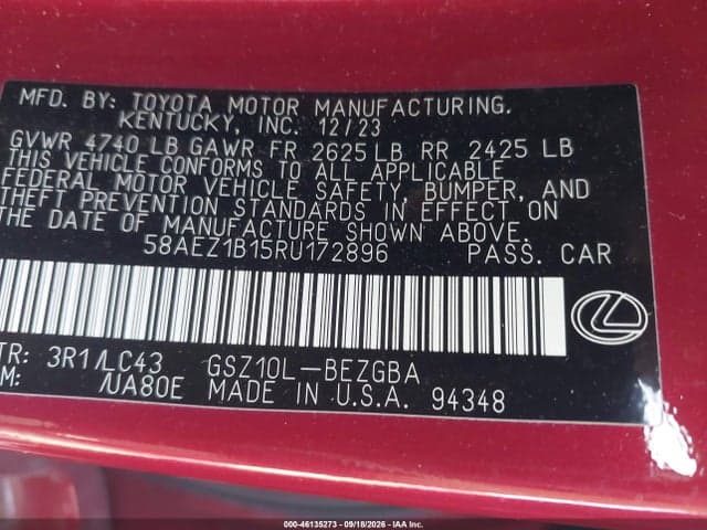 2024 LEXUS ES 350 LUXURY 9