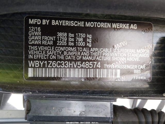 2017 BMW I3 94 AH 9
