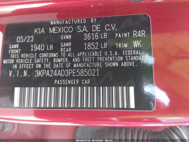 2023 KIA RIO S 9