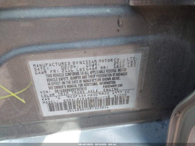 2024 NISSAN SENTRA S XTRONIC CVT 9
