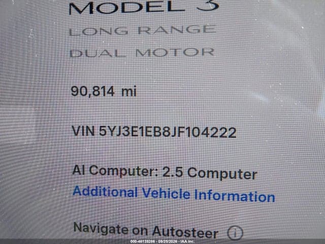 2018 TESLA MODEL 3 LONG RANGE/PERFORMANCE 16
