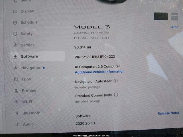 2018 TESLA MODEL 3 LONG RANGE/PERFORMANCE 7