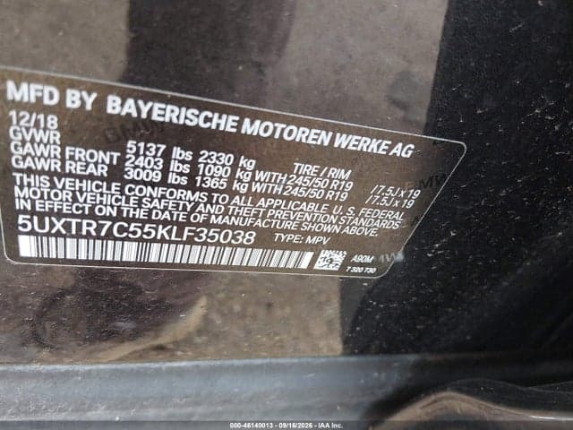 2019 BMW X3 SDRIVE30I 9
