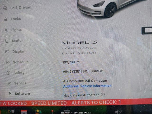 2018 TESLA MODEL 3 LONG RANGE/PERFORMANCE 7
