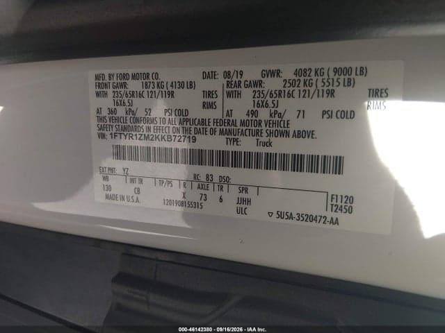 2019 FORD TRANSIT-250 9