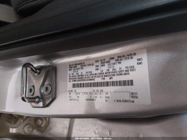 2019 FORD ESCAPE SE 9