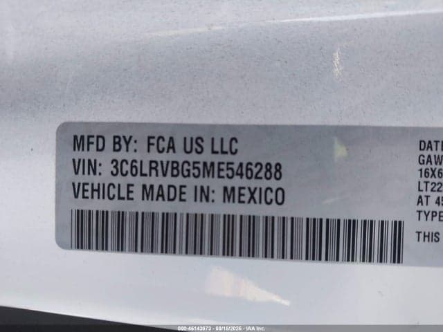2021 RAM PROMASTER 9