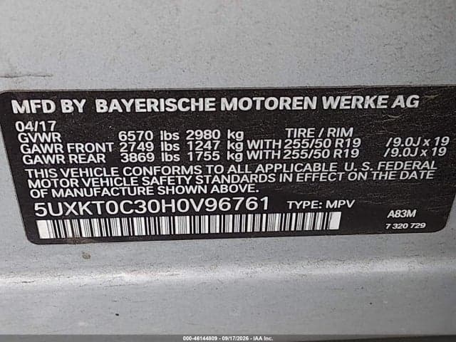 2017 BMW X5 EDRIVE XDRIVE40E IPERFORMANCE 9
