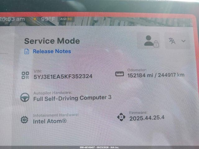 2019 TESLA MODEL 3 LONG RANGE/MID RANGE/STANDARD RANGE/STANDARD RANGE PLUS 14