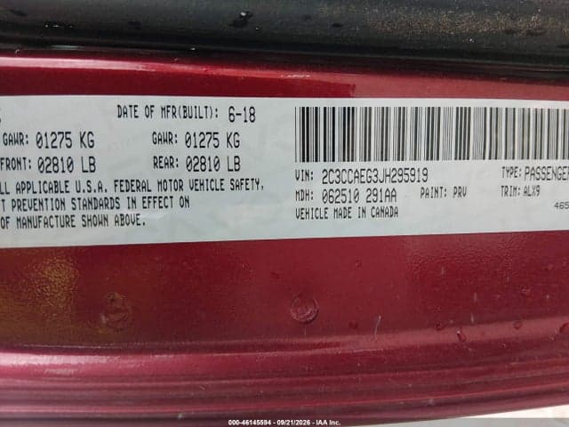 2018 CHRYSLER 300 LIMITED 9