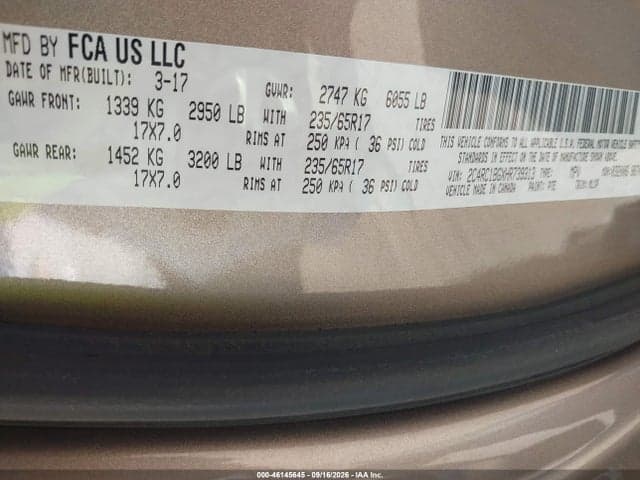 2017 CHRYSLER PACIFICA TOURING-L 5