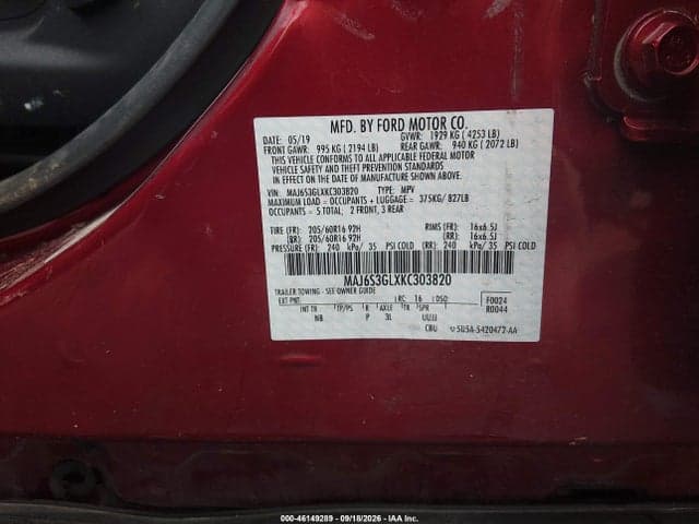 2019 FORD ECOSPORT SE 9