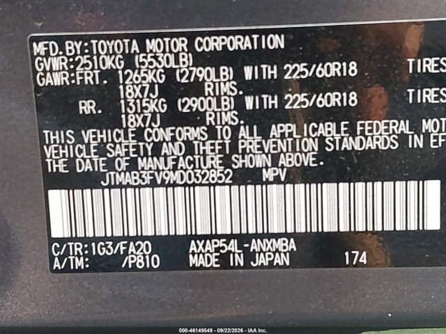 2021 TOYOTA RAV4 PRIME SE 9